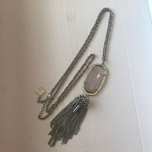 KENDRA SCOTT NECKLACE - GREY/SILVER